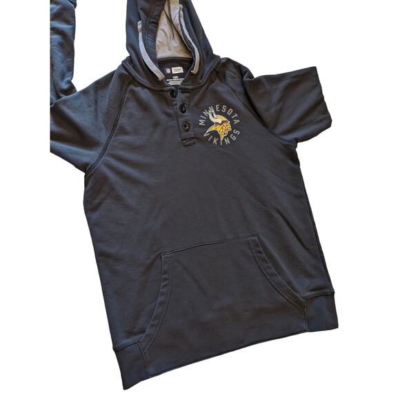 MN Vikings Hoodie Sweatshirt Mens Large Long Sleeve Pullover Kangaroo Pocket NFL - Picture 6 of 10